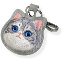 Etui na lokalizator / brelok Nimmy New Big Eyed Pet 2.0 Cat szary