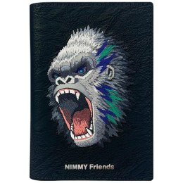 Etui na paszport Nimmy portfel Raptor Gorilla czarny