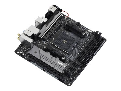ASRock B550M-ITX/AC | Processor family AMD | Processor socket AM4 | DDR4 | Supported hard disk drive interfaces SATA, M.2 | Numb