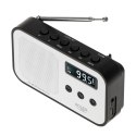 Adler | Digital radio PLL AM/FM | AD 1907 | Alarm function | White/Black