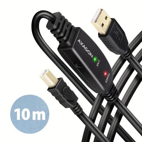 AXAGON USB repeater cable, 10 m | ADR-210B | USB Type A - USB Type B