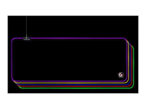 Cablexpert Gaming mouse pad with LED light effect, Large-size | MP-GAMELED-L | Mouse pad | 300 x 800 x 4 mm | Black