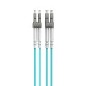Cablexpert Multimode Duplex OM4 50/125 Fiber Optic Cable, 0.5 m | CFO-MDOM4-LC/LC-0.5M