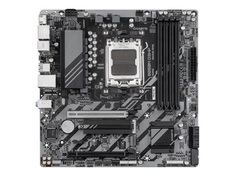 Gigabyte B850M D3HP | Processor family AMD | Processor socket AM5 | DDR5 | Supported hard disk drive interfaces M.2, SATA | Numb