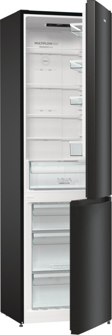 Gorenje | Refrigerator | NRK6202EBXL4 | Energy efficiency class E | Free standing | Combi | Height 200 cm | No Frost system | Fr
