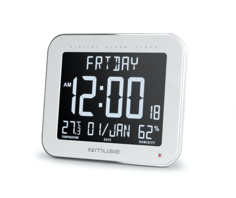 Muse | Wall Clock with Alarm Function | M-090 WMC | White