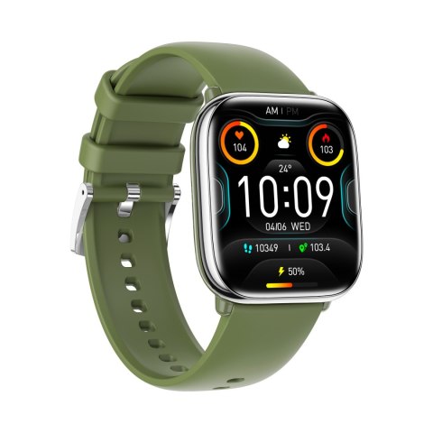 MyPhone Watch Pastel | Smart watch | AMOLED | 1.75" | Waterproof | Silver Green