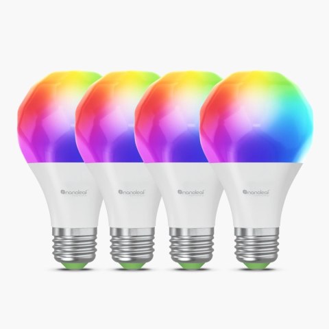 Nanoleaf Essentials Smart A60 Bulb E27 Matter WiFi 9W 900Lm RGBCW 2700-6500K, 4pcs pack | Nanoleaf