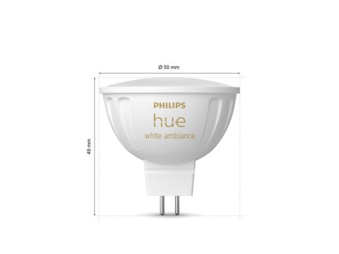 Philips Hue WA 12V MR16 | GU5.3 | 5.1 W | Warm to cool white light
