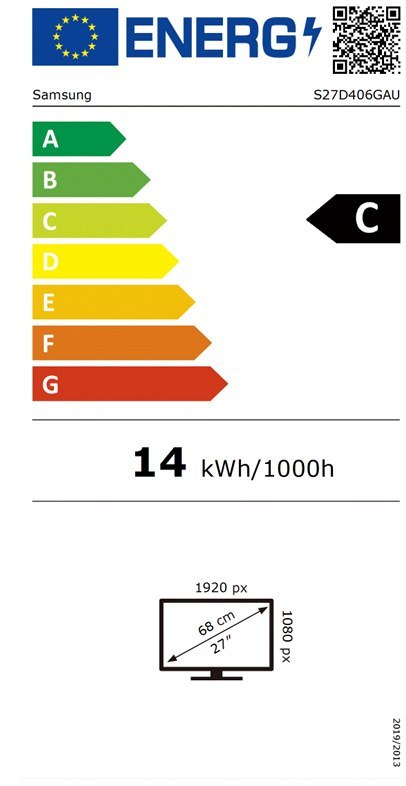 Samsung LS27D406GAUXEN | 27 " | IPS | FHD | 16:9 | 100 Hz | 5 ms | 1920 x 1080 pixels | 200 cd/m² | HDMI ports quantity 2 | Blac