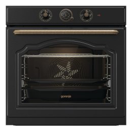 Gorenje Oven | BOS67372CLB | 77 L | Electric | AquaClean | Mechanical control | Steam function | Height 59.5 cm | Width 59.5 cm 
