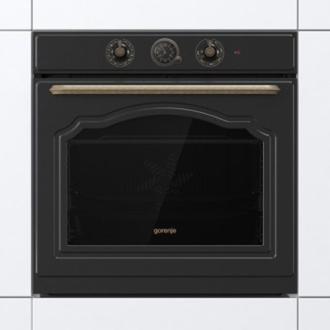Gorenje Oven | BOS67372CLB | 77 L | Electric | AquaClean | Mechanical control | Steam function | Height 59.5 cm | Width 59.5 cm 