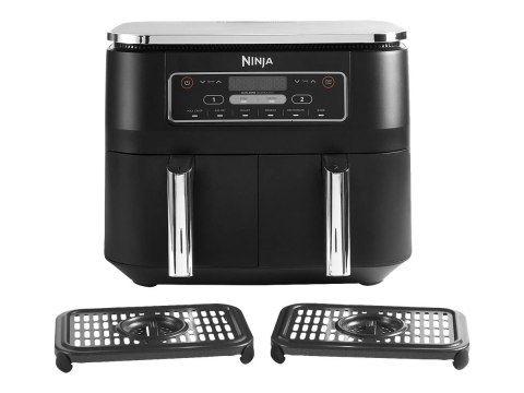 NINJA | AF300 | Air Fryer | Power 1 frying compartment: 1200 W; 2 frying compartments: 2400 W W | Capacity 7.6 L | Black