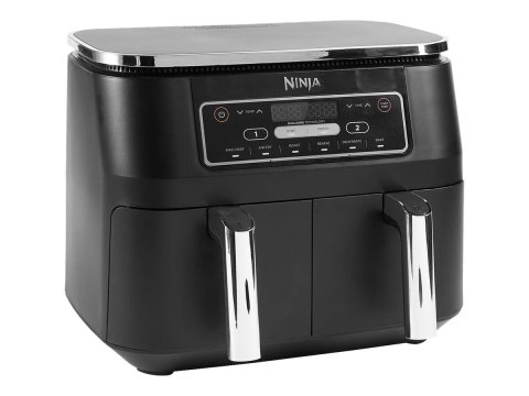 NINJA | AF300 | Air Fryer | Power 1 frying compartment: 1200 W; 2 frying compartments: 2400 W W | Capacity 7.6 L | Black