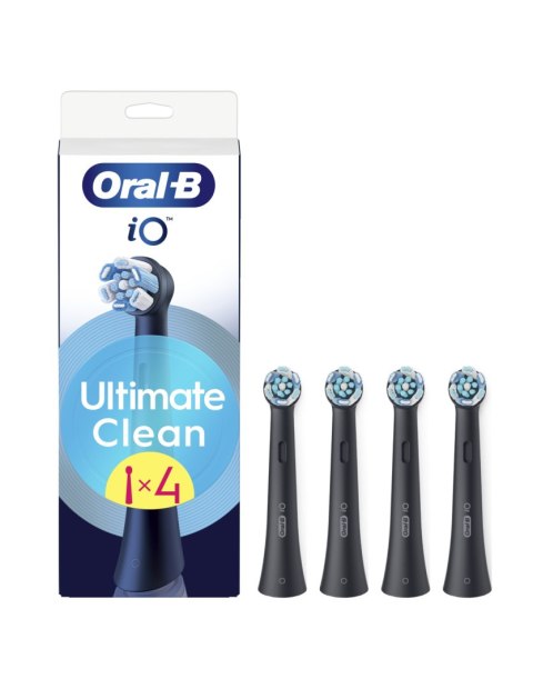 Oral-B Replaceable toothbrush heads | iO UltimateClean | Heads | For adults | Number of brush heads included 4 | Black