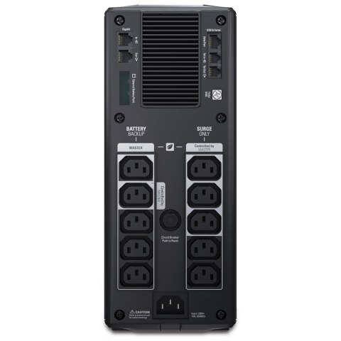 Schneider Electric APC Back-UPS Pro, Tower, 10x IEC C13 outlets, AVR, LCD, user-replaceable battery | BR1500GI | 1500 VA | 865 W