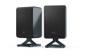 Sharp HT-SPR52021(BK) Q Soundbar 2.0.2 Wireless Rear Surround Speakers, Black | Sharp