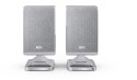 Sharp HT-SPR52021(SL) Q Soundbar 2.0.2 Wireless Rear Surround Speakers, Silver | Sharp
