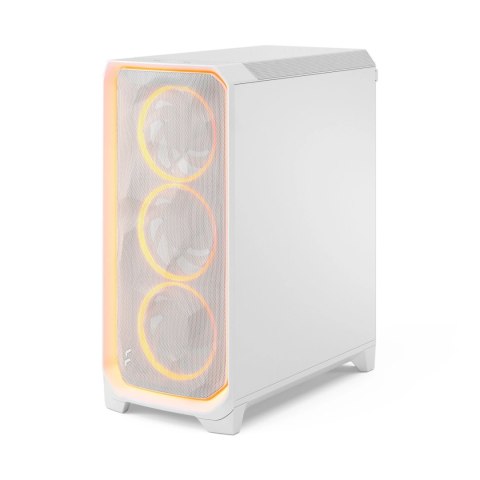 Fractal Design Meshify 3 | Ambience Pro RGB White TG Clear Tint | ATX | Power supply included No
