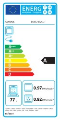 Gorenje Oven | BOS67372CLI | 77 L | Multifunctional | AquaClean | Mechanical | Steam function | Height 59.5 cm | Width 59.5 cm |