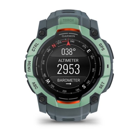 Zegarek sportowy Garmin Instinct 3 AMOLED 50mm Neotropic Twilight Zielony