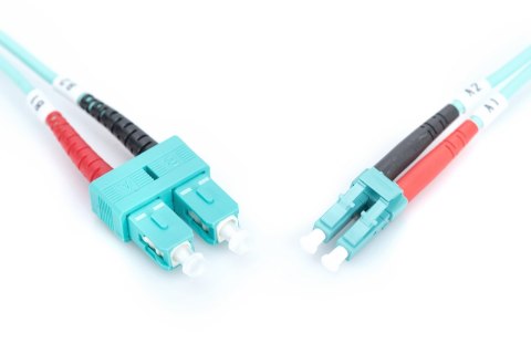 Digitus | Kabel krosowy | Światłowód | Męski | SC wielomodowy | Męski | LC wielomodowy | Niebieski | 1 m