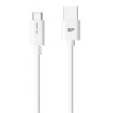 Kabel Silicon Power | USB-C | Męski | 4-pinowy mini-USB typu A | Męski | Biały | 24-pinowy USB-C | 1 m