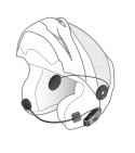 Interkom motocyklowy INTERPHONE U-COM 6R, komplet na 1 kask