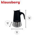 KAWIARKA ZAPARZACZ DO KAWY 200ml KLAUSBERG KB-7844 INDUKCJA