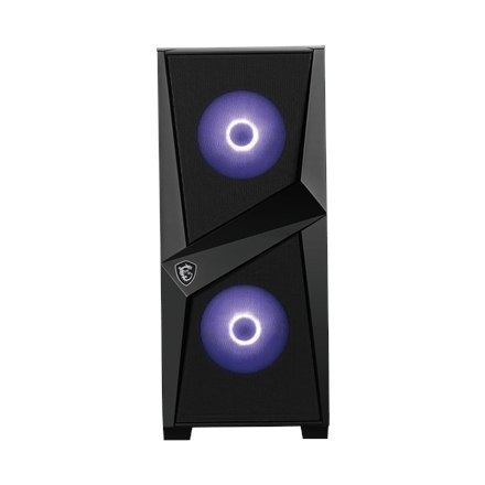 MSI MAG FORGE 100M Obudowa PC, Mid-Tower, USB 3.2, Czarny MSI | MAG FORGE 100M | Czarny | ATX | Zasilacz w zestawie Nie