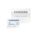Samsung | PRO Endurance | MB-MJ32KA/EU | 32 GB | Karta pamięci microSD | Pamięć flash klasy U1, V10, Class 10 | Adapter SD
