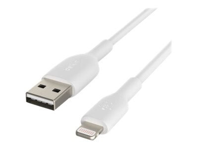 Belkin | Męski | 4-pinowy USB Typ A | Męski | Biały | Apple Lightning | 1 m