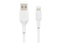 Belkin | Męski | 4-pinowy USB Typ A | Męski | Biały | Apple Lightning | 1 m