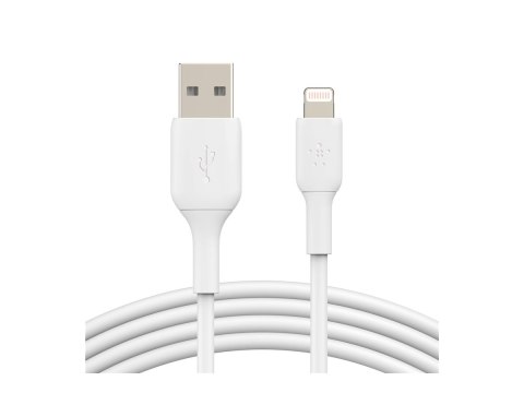 Belkin | Męski | 4-pinowy USB Typ A | Męski | Biały | Apple Lightning | 1 m
