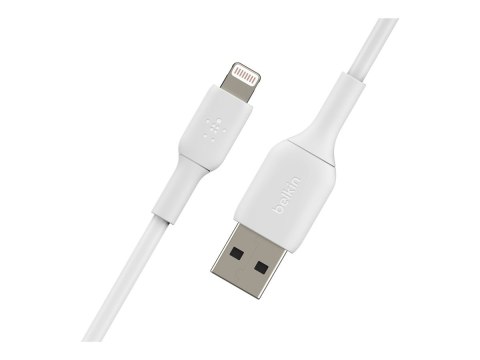 Belkin | Męski | 4-pinowy USB Typ A | Męski | Biały | Apple Lightning | 1 m