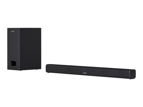 Sharp | HT-SBW110 2.1 Slim Soundbar | Wejście AUX | Bluetooth | Czarny | W | Nie | Połączenie bezprzewodowe
