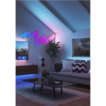 Nanoleaf Shapes Black Triangles Expansion Pack (3 panels) Nanoleaf | Shapes Black Triangles Expansion Pack (3 panels) | 42 W | W