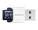 Samsung | Karta microSD z czytnikiem kart | PRO Ultimate | 128 GB | Karta pamięci microSDXC | Pamięć flash klasy U3, V30, A2