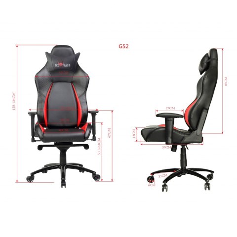 Dla gracza fotel Red Fighter C2, czarne, odczepiany zagłówek