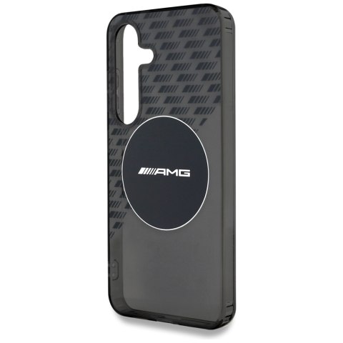 Etui AMG Transparent Rhombs MagSafe do Samsung Galaxy S25 czarny