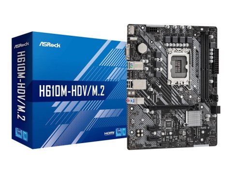 ASRock | H610M-HVS/M.2 R2.0 | Rodzina procesora Intel | Gniazdo procesora LGA1700 | DDR4 DIMM | Sloty pamięci 2 | Obsługiwane in