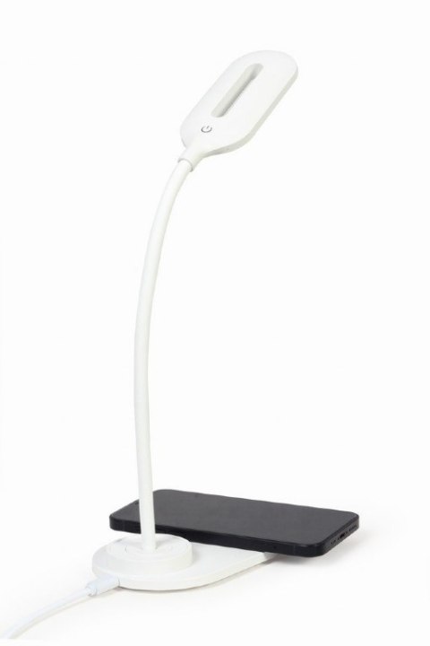 Gembird | Lampa biurkowa z bezprzewodową ładowarką | TA-WPC10-LED-01-W