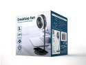 Gembird | TA-WPC10-LEDFAN-01 Wentylator biurkowy z lampą i ładowarką bezprzewodową | N/A | Telefon lub tablet z wbudowanym ładow