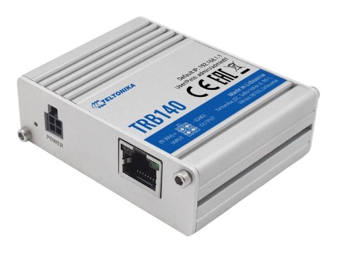 Teltonika TRB140 Router LTE: Brak WiFi, 4G, SIM, port Ethernet, Micro USB | Router LTE | TRB140 | Brak Wi-Fi | 10/100/1000 Mbit/