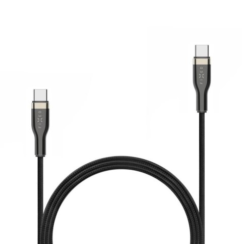 Fixed | Kabel w oplocie USB-C/USB-C, 2m, 100W | FIXDB-CC2-BK