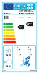 Hisense | AHM-060HCDSAA | Hi-Therma 6 kw pompa ciepła typu Split Jednostka wewnętrzna