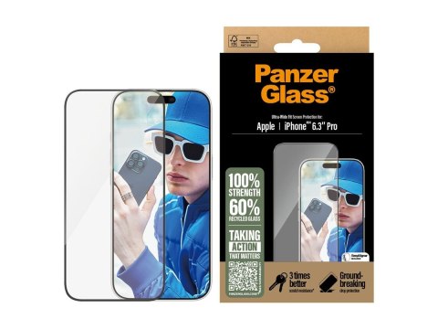 Ochraniacz ekranu PanzerGlass iPhone 16 Pro | Ultra-Wide Fit
