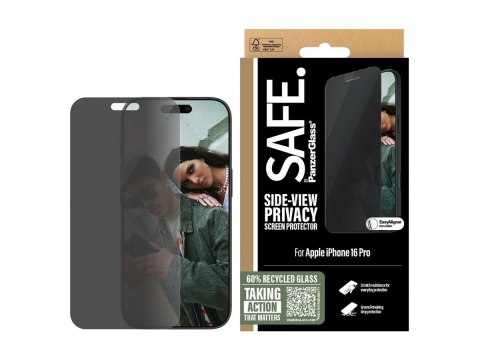 SAFE by PanzerGlass Privacy Screen Protector iPhone 16 Pro| Ultra-Wide Fit