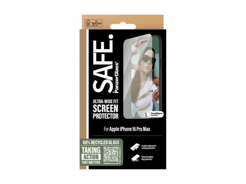 SAFE by PanzerGlass Screen Protector iPhone 16 Pro Max | Ultra-Wide Fit