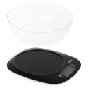 Waga kuchenna Adler z miską | MS 3179b | Podziałka 1 g | Typ wyświetlacza LCD | Czarny